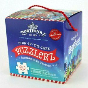 Let it Glow Snowflakes Turn into Glowflakes 60 Pc Jigsaw Puzzle 14x12" SEALED